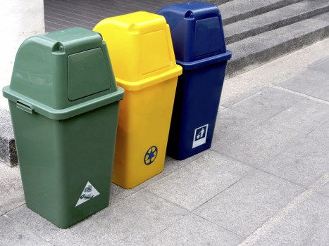 Segregated hazardous waste containers for responsible disposal